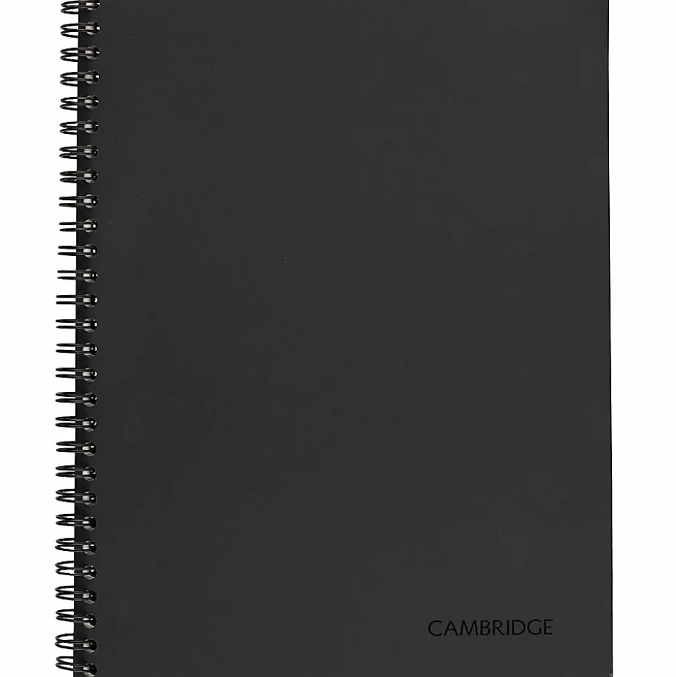 Mead® Limited Meeting Notebook, 7-1/4" x 9-1/2", 80 Pages, Black