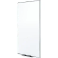 Mead® Melamine Non-Magnetic Dry-Erase Whiteboard With Marker Tray, 72" x 48", Aluminum Frame With Silver Finish