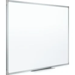 Mead® Melamine Non-Magnetic Dry-Erase Whiteboard With Marker Tray, 72