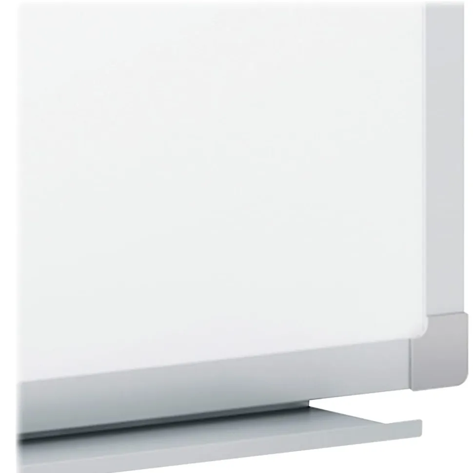 Mead® Melamine Non-Magnetic Dry-Erase Whiteboard With Marker Tray, 72" x 48", Aluminum Frame With Silver Finish