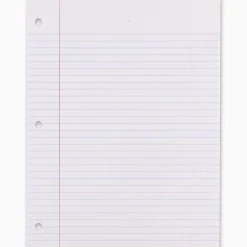 Mead Notebook Filler Paper - Letter - 200 Sheets - Spiral - 0.31" Ruled - Ruled Red Margin - 16 lb Basis Weight - 17208