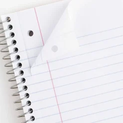 Mead® Spiral Notebooks, 1 Subject, Wide Ruled, 70 Sheets, Assorted Colors, Pack Of 4 Notebooks