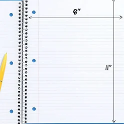 Mead® Spiral Notebooks, 1 Subject, College Ruled, 100 Sheets, Assorted, Pack Of 12