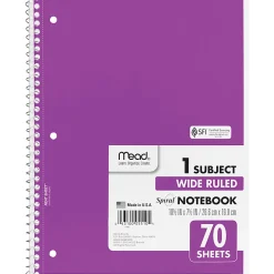 Mead® Spiral Notebooks, 8-1/2