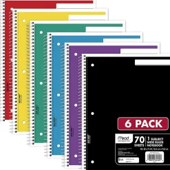 Mead Spiral Notebooks, 7-1/2