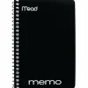 Mead® Wirebound Side-Opening Memo Book, 4" x 6", 1 Hole-Punched, College Ruled, 40 Sheets