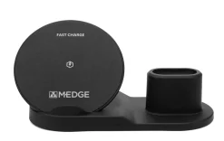 M-Edge 3-In-1 Charger For Apple Products, Black, CH-TRIP-P-B