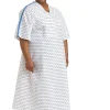 Medline Blue Collection IV Gowns, 66", Demure, Pack Of 12