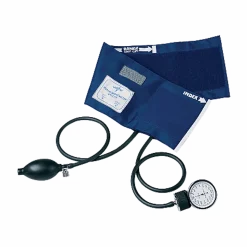 Medline Handheld Aneroid Sphygmomanometers, PVC, Adult, Blue