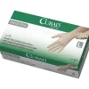 Medline Powder-free Stretch Vinyl Exam Gloves - Large Size - Vinyl - Cream - Stretchable, Powder-free, Latex-free, Non-sterile, Beaded Cuff, 150/PK