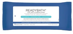 Medline ReadyBath Complete Washcloths, Fragrance Free, 5 Cloths Per Soft Pack, Case Of 30 Packs