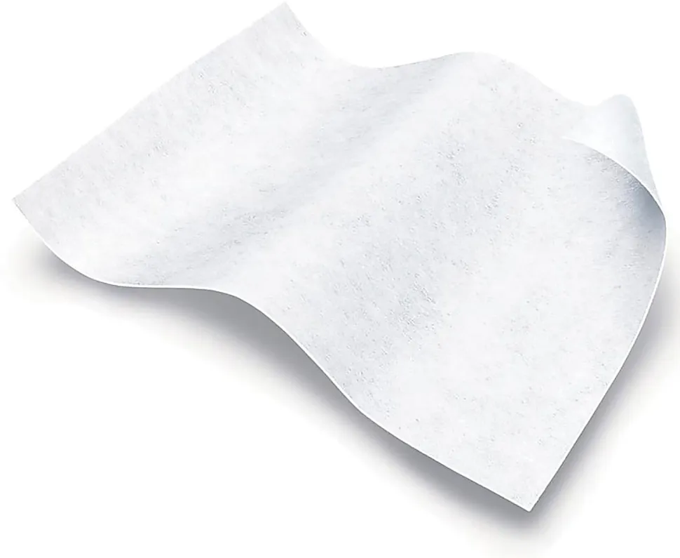 Medline Ultra-Soft Dry Wipes, 10 x 13", White, 50 Wipes Per Bag, Case Of 10 Bags