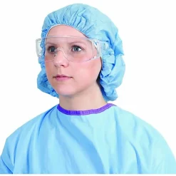 Medline Visitor Safety Glasses - Regular - Clear - Latex-free, Comfortable, Disposable - 1 Each