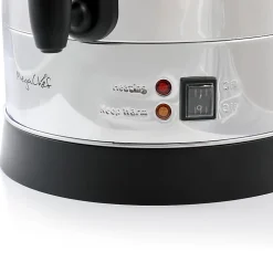 MegaChef 100-Cup Stainless Steel Urn-Style Coffee Maker, Silver