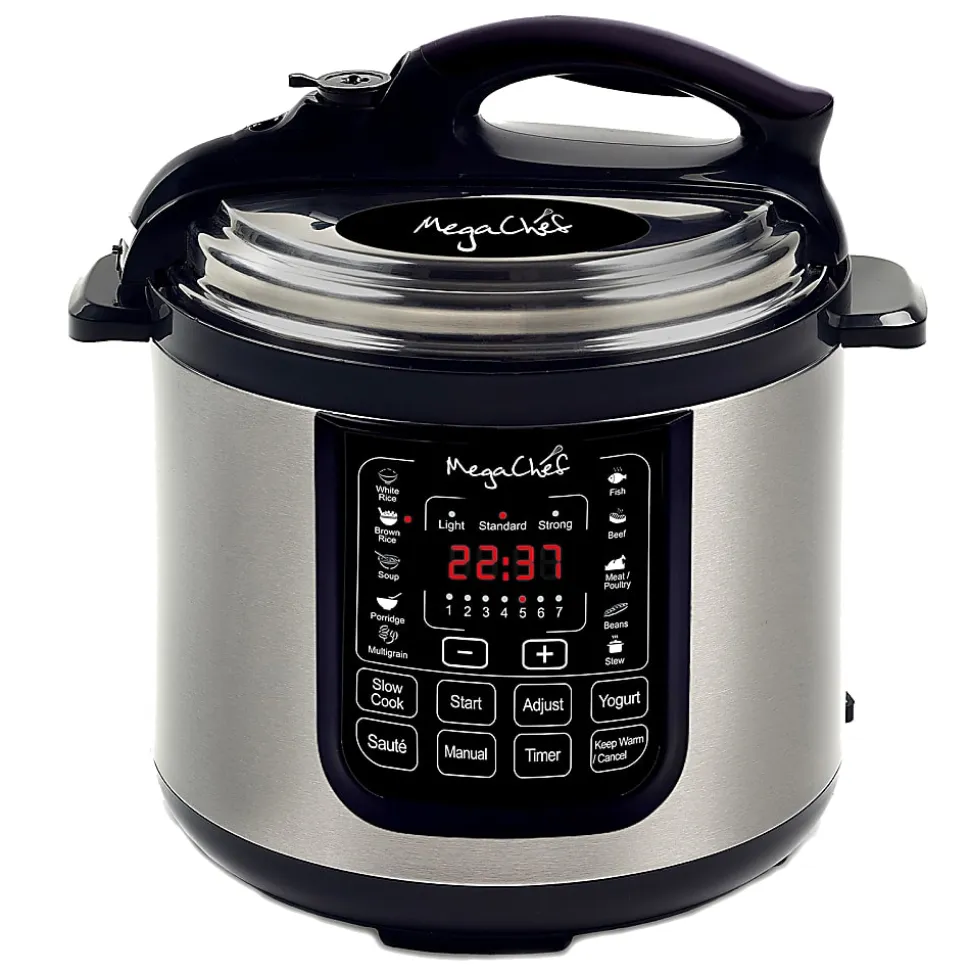 Megachef 8-Quart Digital Pressure Cooker, 15" x 15"