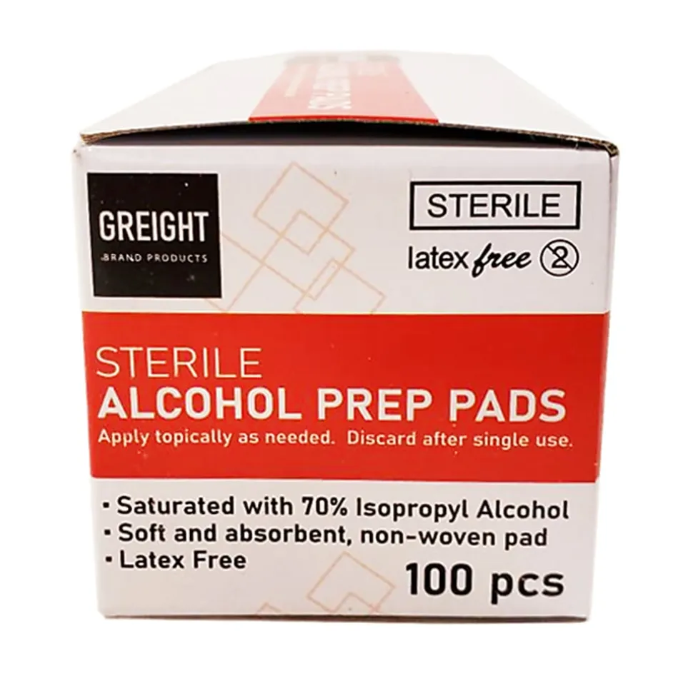 me4kidz Alcohol Prep Pads, Box Of 100 Pads