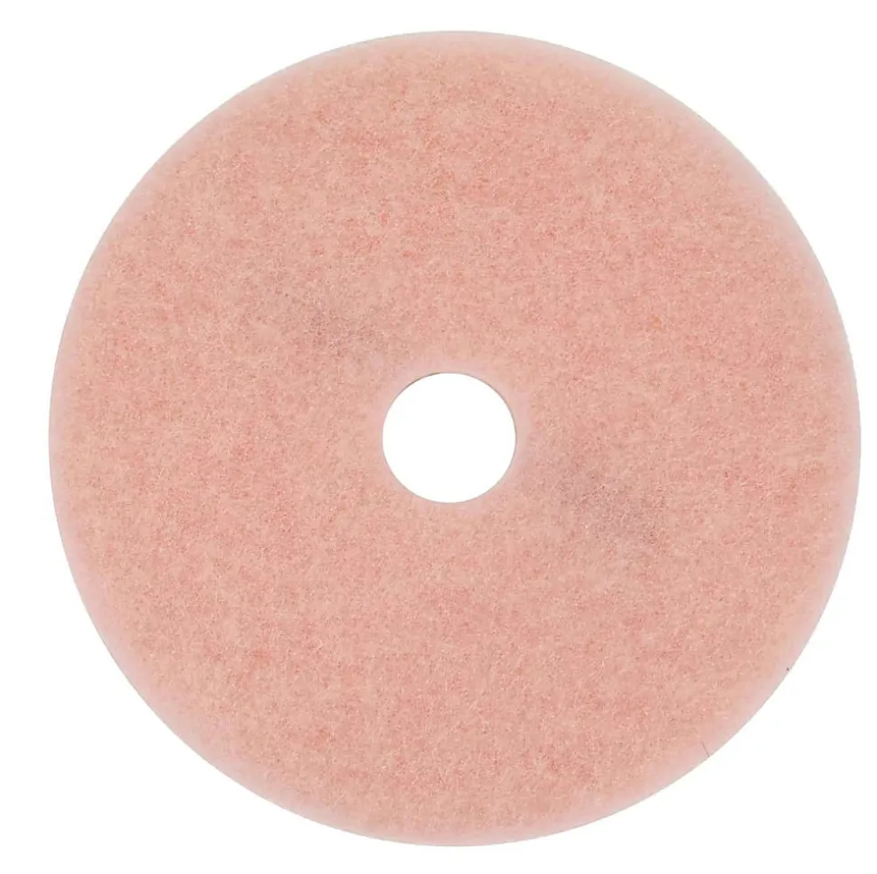3M™ 3600 Eraser Burnish Pads, 20" Diameter, Pink, Box Of 5