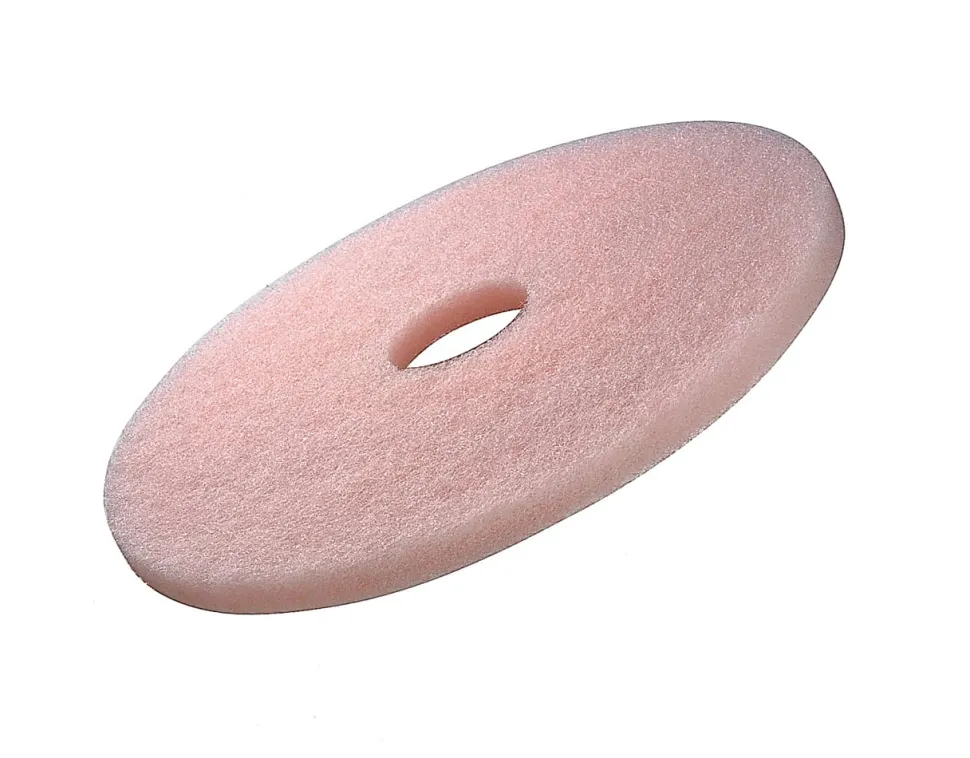 3M™ 3600 Eraser Burnish Pads, 20" Diameter, Pink, Box Of 5