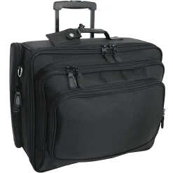 Mercury Tactical Gear Wheeled Computer Bag With 17" Laptop Pocket, Black