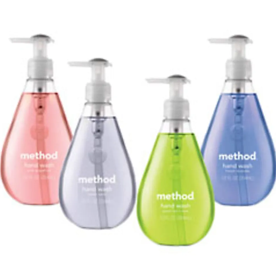 Method French Lavender Gel Hand Wash - French Lavender Scent - 12 oz - Pump Bottle Dispenser - Bacteria Remover - 1312020050650