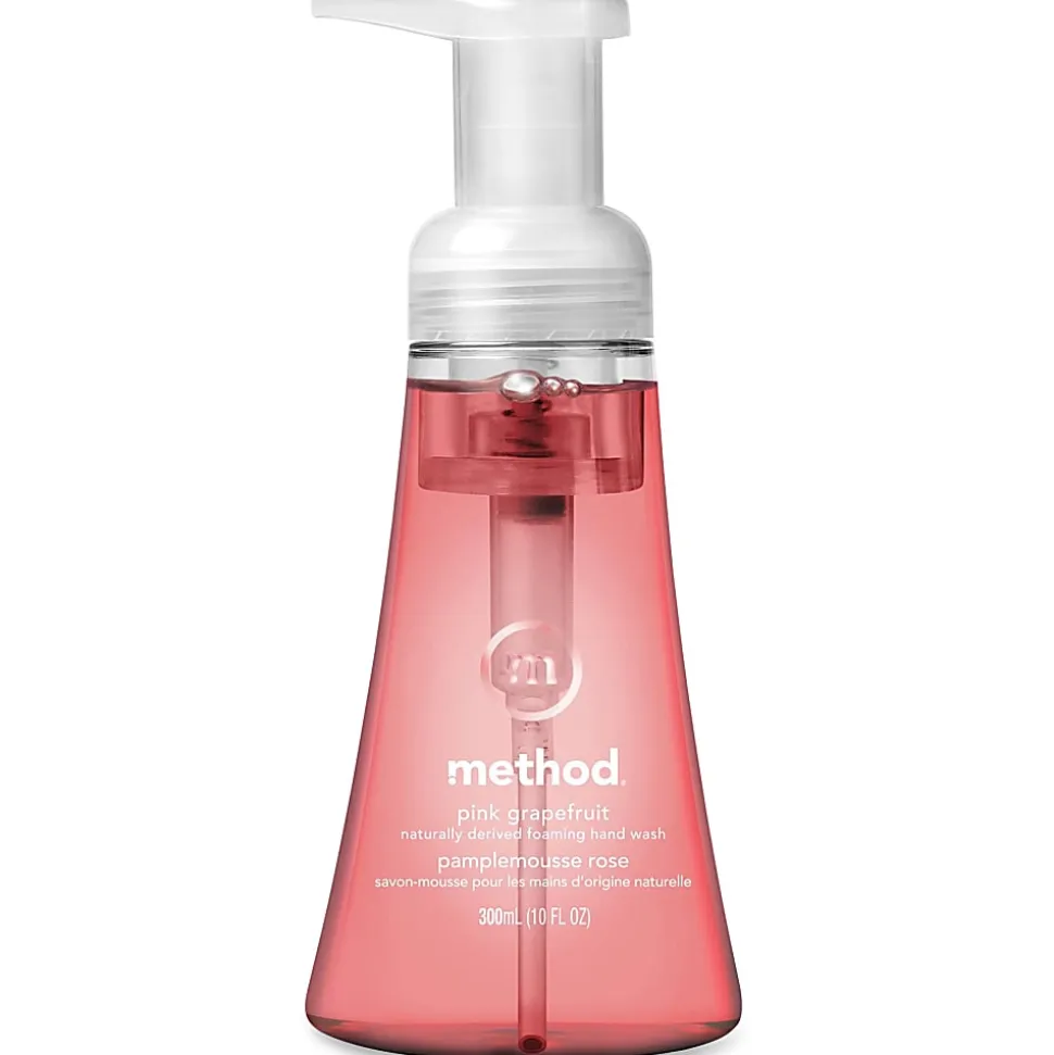 Method Pink Grapefruit Foaming Hand Wash - Pink Grapefruit Scent - 10 fl oz (295.7 mL) - Pump Bottle Dispenser - 01361CT