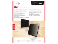 3M Framed Privacy Filter Screen for Monitors, 17" Standard (5:4), Reduces Blue Light, PF170C4F