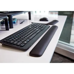 3Mâ„¢ Gel Wrist Rest for Keyboards, Soothing Gel Technology For Comfort And Support, 19" Wide, Black