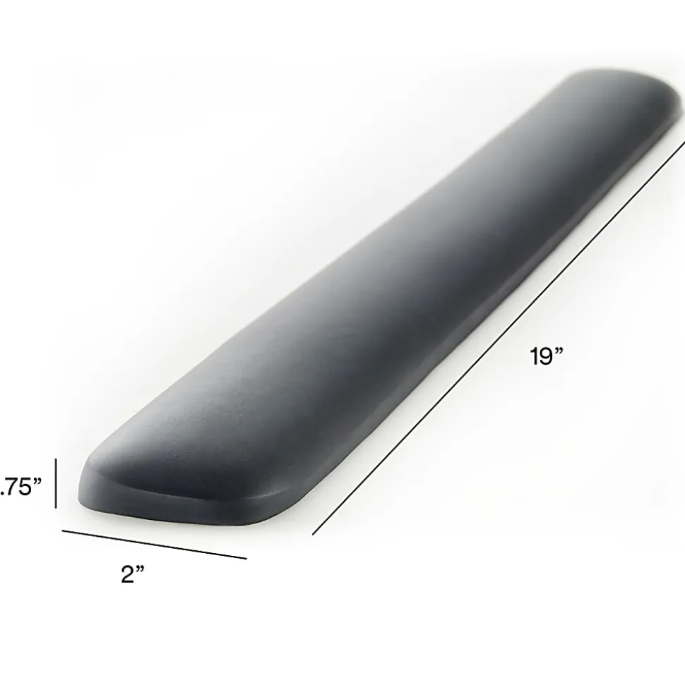 3M™ Gel Wrist Rest for Keyboards, Soothing Gel Technology For Comfort And Support, 19" Wide, Black
