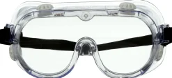 3M Goggle Chemical Splash, 1 Pack of Safety Goggles, Black Strap, Clear Lens