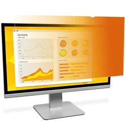 3Mâ„¢ Gold Privacy Screen Filter Screen for 24" Widescreen Monitors, 16:10 Aspect Ratio, Reduces Blue Light