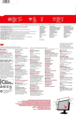 3M™ High Clarity Privacy Filter Screen for 24" Widescreen Monitors, 16:10 Aspect Ratio, Reduces Blue Light