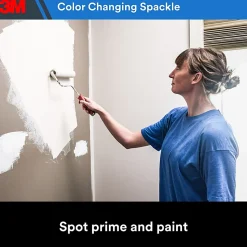 3M High Strength Hole Repair Kit, 1 Kit, Heavy Duty, Waterproof, Blue-to-White Color Changing Spackling Compound, Wall Filler