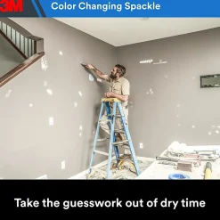 3M High Strength Hole Repair Kit, 1 Kit, Heavy Duty, Waterproof, Blue-to-White Color Changing Spackling Compound, Wall Filler