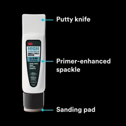 3M™ High Strength Small Hole Repair, 1 Pack, All in One Applicator Tool, Quick and Easy Repair for Nicks and Nail Holes