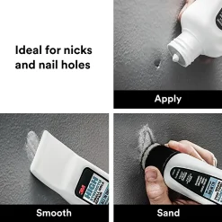 3M™ High Strength Small Hole Repair, 1 Pack, All in One Applicator Tool, Quick and Easy Repair for Nicks and Nail Holes