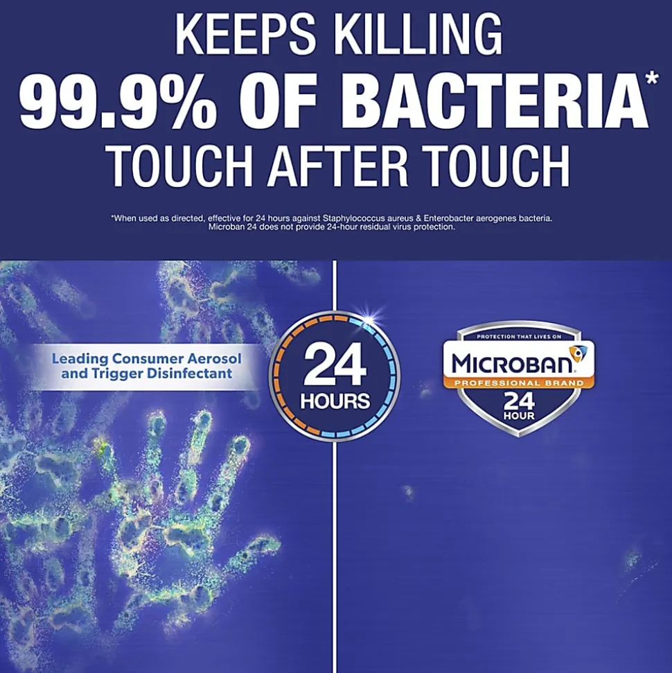 Microban® 24 Professional Sanitizing and Disinfecting Spray, 15 oz
