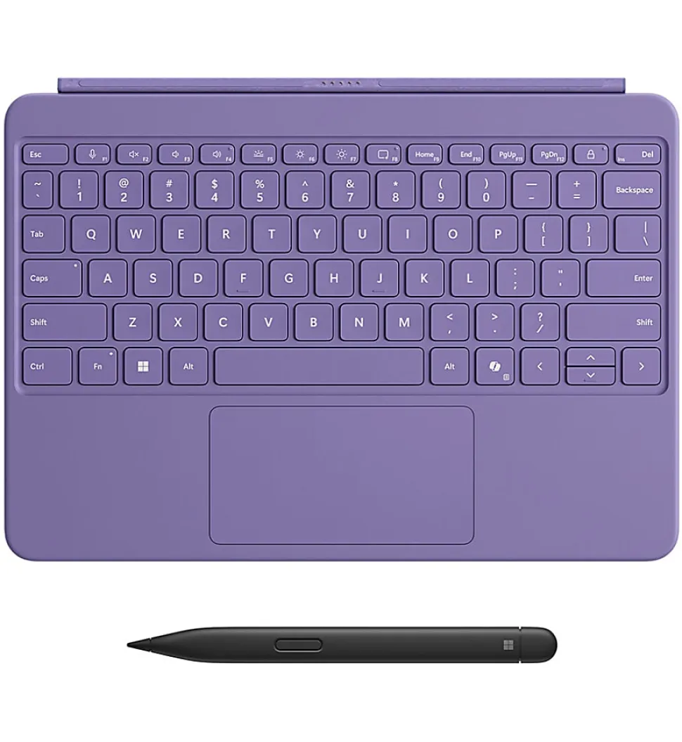 Microsoft Surface Pro 12" Keyboard & Slim Pen Bundle, Compact, Violet, EP2-33104