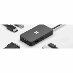 Microsoft USB-C Travel Hub - for Notebook/Desktop PC - Charging Capability - USB Type C - 4K - 3840x 2160 - 16100001