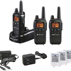 Midland LXT633VP3 Two-Way Radio Three Pack - 22 Radio Channels - Upto 158400 ft - 121 Total Privacy Codes - LXT633VP3
