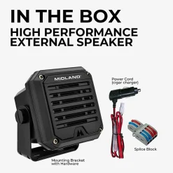 Midland SPK200 Speaker System - 20 W RMS