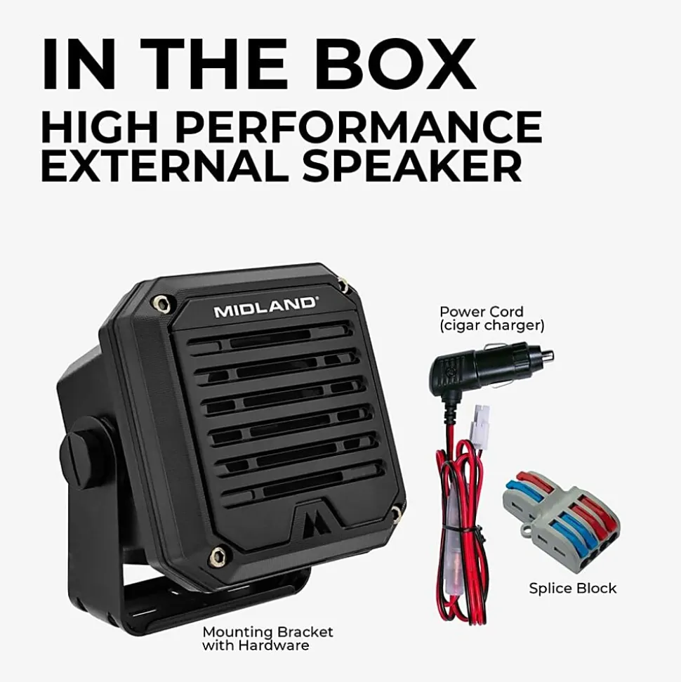 Midland SPK200 Speaker System - 20 W RMS