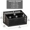 Mind Reader 5-Compartment Desktop Organizer And Mail Sorter, 4-3/4”H x 5-5/16”W x 8-1/2”D, Black, Total Qty 1
