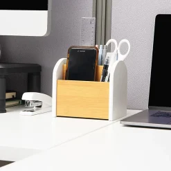 Mind Reader 3-Compartment Desktop Organizer, 5