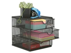 Mind Reader 3-Drawer Accessory Storage Desktop Organizer, 6-1/2