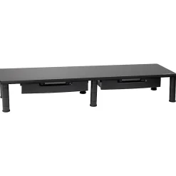 Mind Reader Dual-Monitor Stand With Drawers, 6-1/2