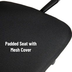 Mind Reader Ergonomic Mesh Mid-Back Swivel Executive Office Chair, Black