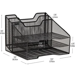 Mind Reader File Organizer Desk Organizer Storage Paper Tray, 9-1/2