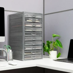 Mind Reader File Storage Drawers Multi-Purpose Desk Organizer, 21-1/4