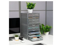 Mind Reader File Storage Drawers Multi-Purpose Desk Organizer, 21-1/4