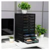 Mind Reader File Storage Drawers Multi-Purpose Desk Organizer, 21-1/4"H x 14"W x 10-3/4"D, Black